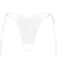 Skims - Crotchless Tie Side Thong - Lyst
