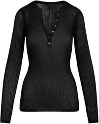 Skims - Long Sleeve Henley - Lyst