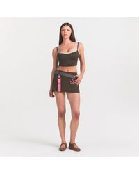 Skims - Skort Dark Sepia - Lyst