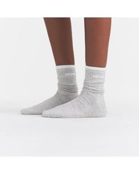 Skims - Ribbed Crew Logo Sock - Lyst