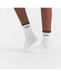 Skims - Ribbed Crew Logo Socks - Lyst