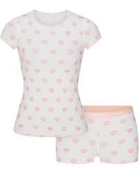 Skims - Baby T-Shirt And Micro Short Set - Lyst