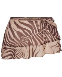 Skims - Tie Side Mini Skirt - Lyst