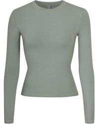 Skims - Cotton Jersey Long Sleeve T-shirt - Lyst