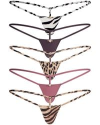 Skims - Micro Thong 5-Pack - Lyst