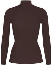 Skims - Mock Neck Long Sleeve Top - Lyst