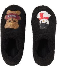 Skims - Sherpa Slipper Onyx Gingerbread Snowman Print - Lyst