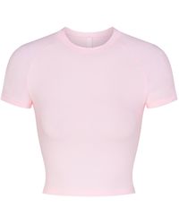 Skims - Cropped Raglan T-shirt - Lyst