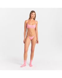 Skims - Pointelle Lace String Thong - Lyst