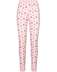 Skims - Plush Pointelle Relaxed Legging Cherry Blossom Snow Print - Lyst