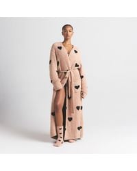 Skims - Knit Robe Mica Spaced Hearts - Lyst