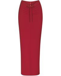 Skims - Ruched Long Skirt - Lyst