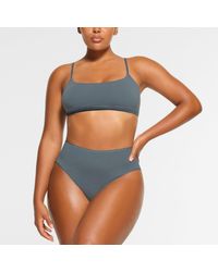 Skims - Cotton Jersey Scoop Bralette - Lyst