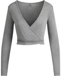 Skims - Long Sleeve Wrap Top - Lyst