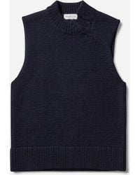 Dries Van Noten - Men S Sleeveless Sweater Navy - Lyst