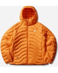 Nike - Men S Acg Lava Flow Therma-fit Adv Jacket Safety Orange - Lyst