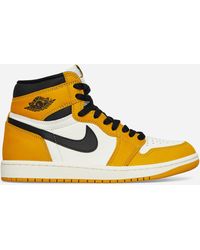 Nike - Air 1 High Brand-embroidered Leather High-top Trainers - Lyst