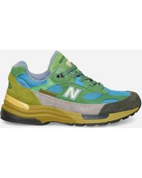 New Balance - Salehe Bembury Made In Usa 992 Sneakers Green / Sky Blue - Lyst