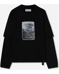 Oamc Peacemaker - Men S Lighter Double Layer Boxy T-shirt - Lyst