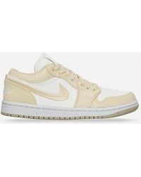 Nike - Air Jordan 1 Brand-embroidered Leather Low-top Trainers - Lyst