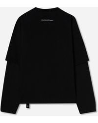 Oamc Peacemaker - Men S Leaf Double Layer Boxy T-shirt - Lyst