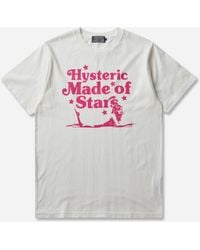 Hysteric Glamour - Men S Made Of Stars T-shirt - Lyst