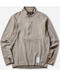 Satisfy - Men S Fuzzfleece Half‐zip Sweatshirt Rock Ridge - Lyst