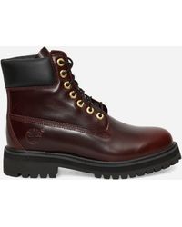 Timberland - Heritage 6-inch Waterproof Boots Burgundy - Lyst