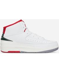 Nike - Air Jordan 2 Retro (ps) Sneakers White / Fire Red / Fir / Sail - Lyst