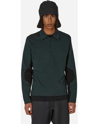 GR10K - Half Zip Polo Sweater Forest - Lyst