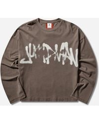 Nike - Men S In1house Jumpman Longsleeve T-shirt Cave Stone - Lyst