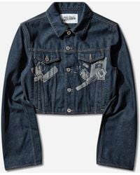 Jean Paul Gaultier - Women S Trompe L Œil Denim Jacket Indigo - Lyst