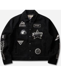 Wrangler - Men S Avirex Suede Trucker Jacket - Lyst