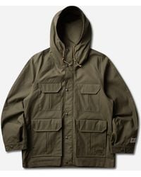 The North Face - Men S Tnf Red Box British Millerain 76 Mountain Parka Olive - Lyst
