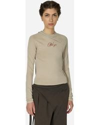 OTTOLINGER - Deconstructed Fitted Longsleeve Top Sand - Lyst