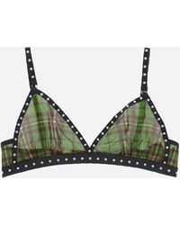 Priscavera - Tartan Studded Bra - Lyst