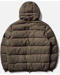 Stone Island - Men S Tunnel Nylon Down-tc Hooded Jacket Military - Lyst
