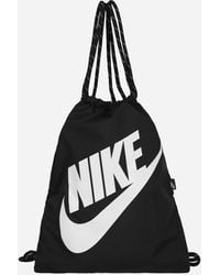 Nike - Heritage Drawstring Bag Black - Lyst