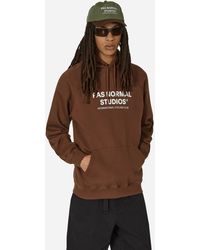 Pas Normal Studios - Off-race Logo Hooded Sweatshirt Bronze - Lyst