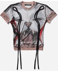OTTOLINGER - S Mesh T-Shirt Cat Print - Lyst