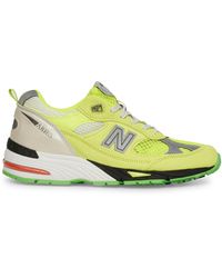 Aries Wmns New Balance 991 Sneakers - Yellow