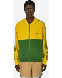adidas - Wales Bonner New Knit Track Top Bold Gold / Crew Green - Lyst