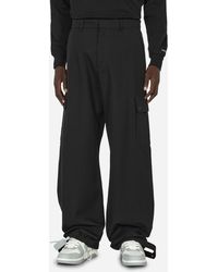 Off-White c/o Virgil Abloh - Embroidered Wool Cargo Pants - Lyst