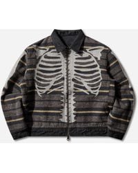 Kapital - S 14Oz X Denim Bone Lining Reversible Zip-Up Work Jacket - Lyst