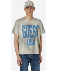 Guess USA - Aged Graphic T-Shirt - Lyst
