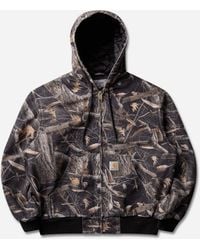 Carhartt - Og Active Jacket Camo Feather Tree (Heavy Stone Wash) - Lyst