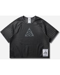 Nike - Men S Acg Radical Airflow Dri-fit Short-sleeve Trail Running Top Anthracite - Lyst