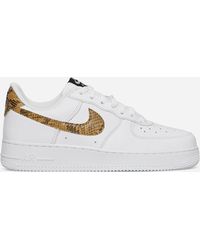 Nike - Air Force 1 Low Sneakers Ivory Snake - Lyst