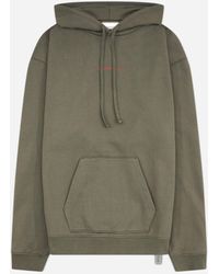 Oamc Peacemaker - Men S Pigeon Print Loose Fit Hoodie Gray - Lyst