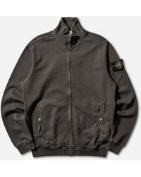 Stone Island Old Effect Harrington Jacket in Black for Men | Lyst
